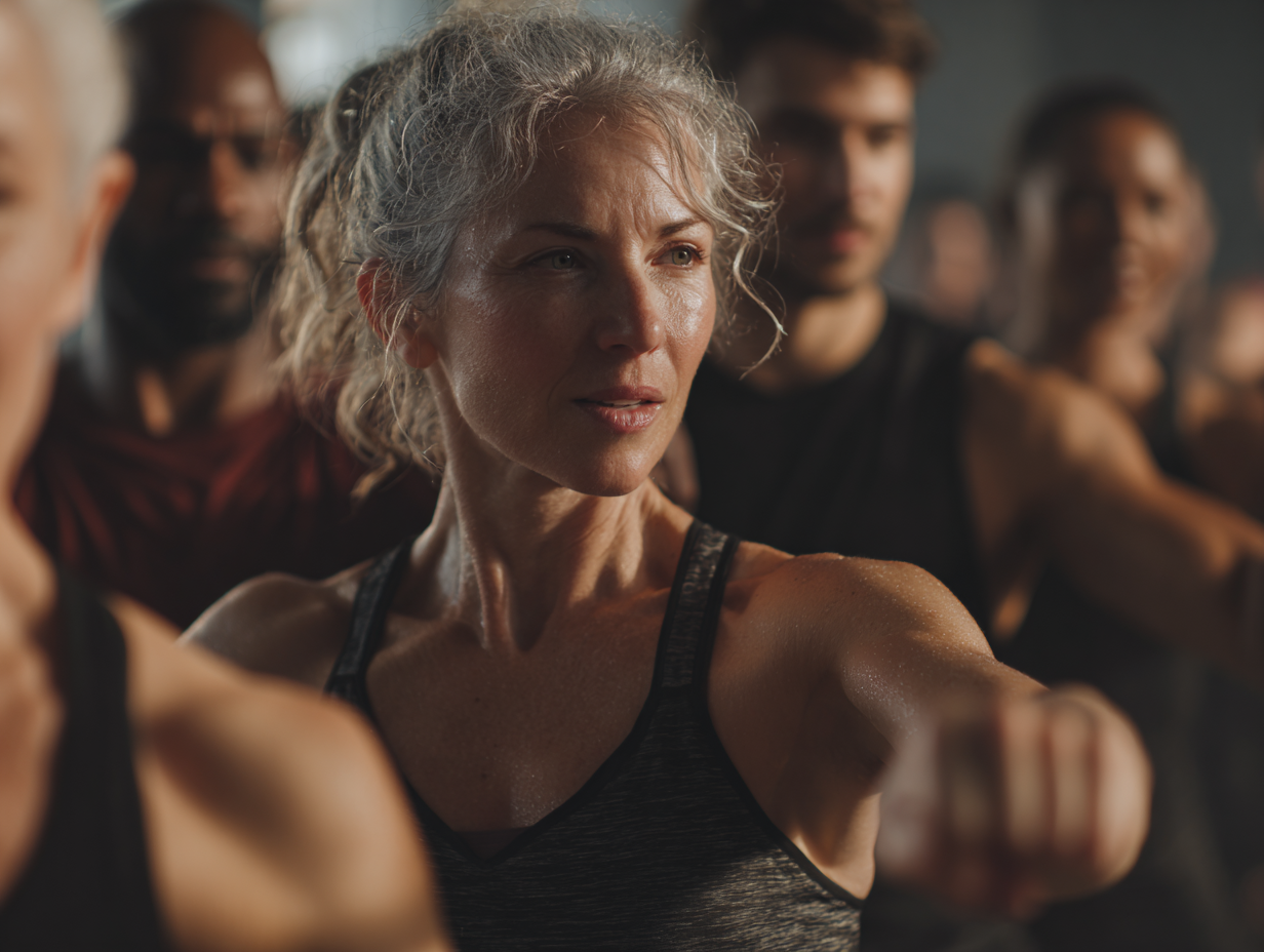 Persoană făcând exerciții de fitness